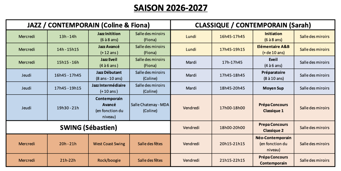 Inscriptions 2026-2027